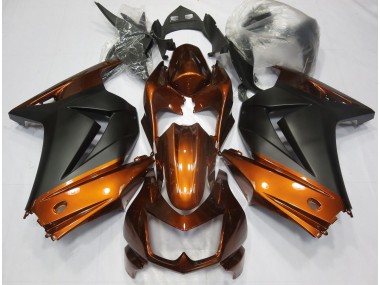 2008-2012 Orange & Matt Schwarz Ninja 250 Verkleidung
