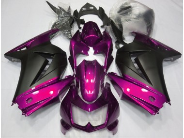 2008-2012 Pink & Matt Schwarz Ninja 250 Verkleidung