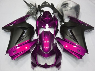 2008-2012 Pink & Matt Schwarz Ninja 250 Verkleidung