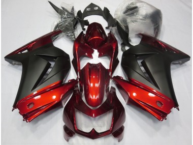 2008-2012 Rot & Matt Schwarz Ninja 250 Verkleidung