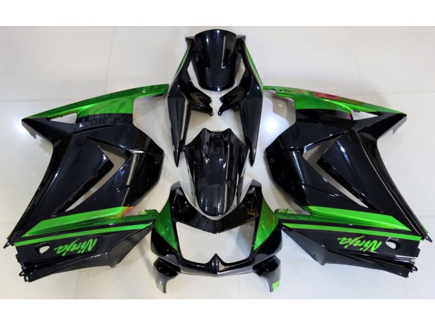 2008-2012 Schwarz Glänzend & Grün Ninja 250 Verkleidung 2008-2012 Schwarz Glänzend & Grün Ninja 250 Verkleidung