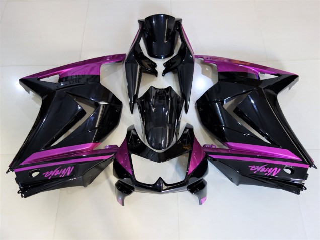 2008-2012 Schwarz Glänzend & Lila Ninja 250 Verkleidung 2008-2012 Schwarz Glänzend & Lila Ninja 250 Verkleidung