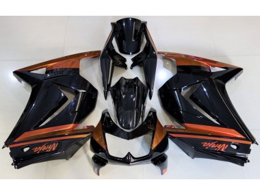 2008-2012 Schwarz Glänzend & Orange Ninja 250 Verkleidung