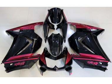 2008-2012 Schwarz Glänzend & Rot Ninja 250 Verkleidung