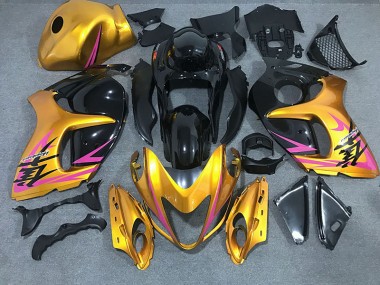 2008-2020 Glänzendes Gold Mit Schwarz GSXR 1300 Verkleidung