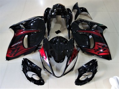 2008-2020 Schwarz Glänzend & Bonbonrot GSXR 1300 Verkleidung