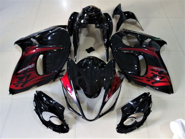 2008-2020 Schwarz Glänzend & Bonbonrot GSXR 1300 Verkleidung 2008-2020 Schwarz Glänzend & Bonbonrot GSXR 1300 Verkleidung