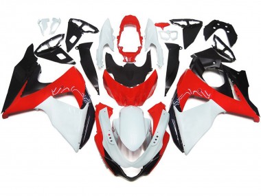 2009-2016 Rot Glänzend Mit Weiß & Schwarz GSXR 1000 Verkleidung