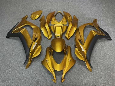 2016-2019 Gold Mit Ninja-Weiß ZX10R Verkleidung