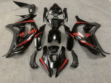 2016-2019 Matt Schwarz Mit Rot ZX10R Verkleidung