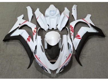 2016-2019 Perlweiß & Rot Logos ZX10R Verkleidung