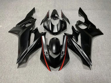 2017-2021 Matt Schwarze & Rot Akzente R6 Verkleidung