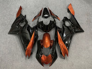 2017-2021 Schwarz Glänzend & Gebranntes Orange R6 Verkleidung