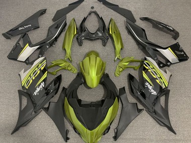 2018-2023 Flüssiges Gelb & Grau Ninja 400 Verkleidung