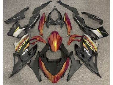 2018-2023 Flüssiges Orange & Grau Ninja 400 Verkleidung