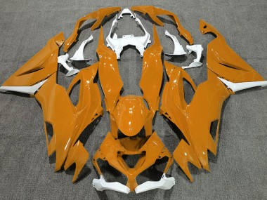2019-2023 Orange Glänzend & Weiß ZX6R Verkleidung