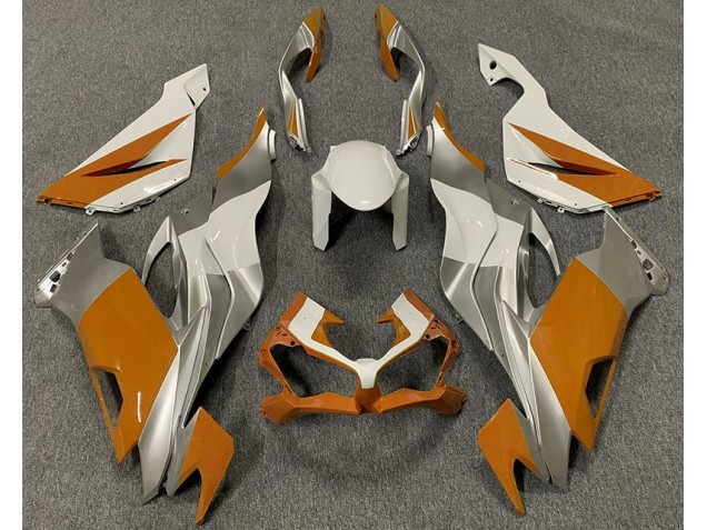2019-2023 Orangeweiß & Silber ZX6R Verkleidung 2019-2023 Orangeweiß & Silber ZX6R Verkleidung